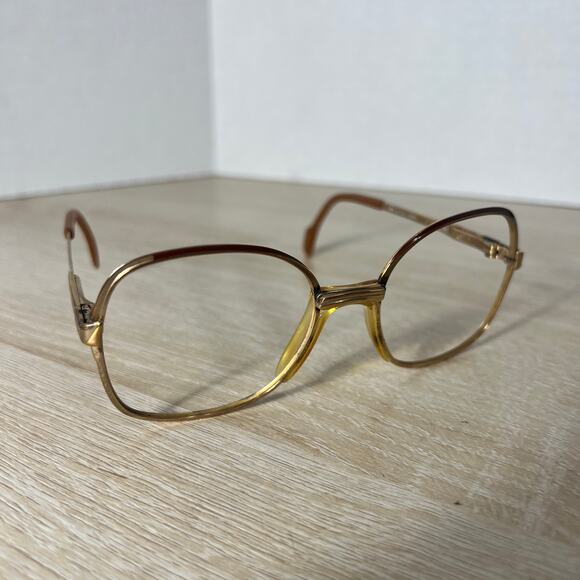 Vintage Metzler Germany 793 Sunglasses Frames Only Gold 130 Flex Hinge main image 15